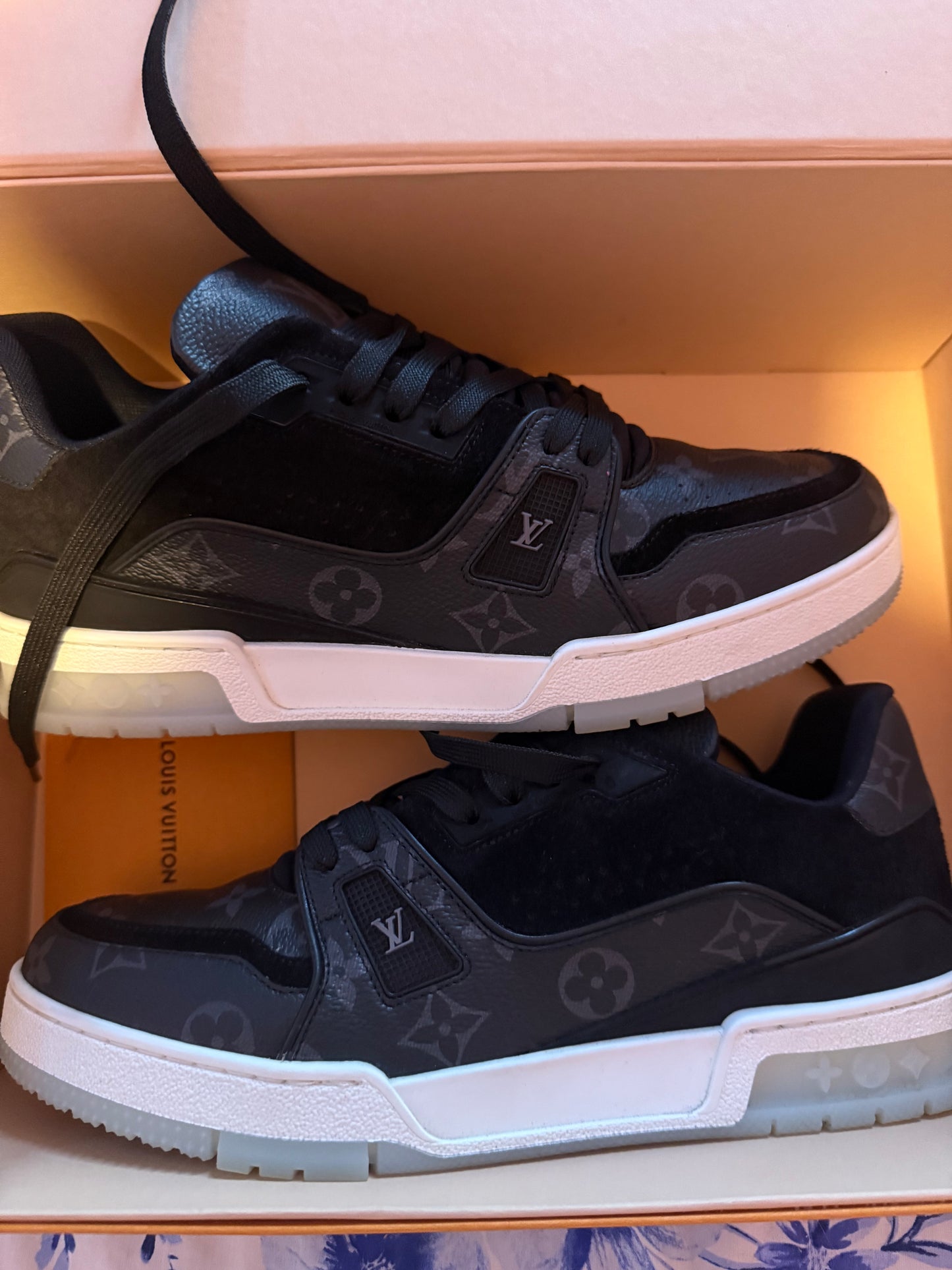 Louis Vuitton LV Trainer Black Monogram