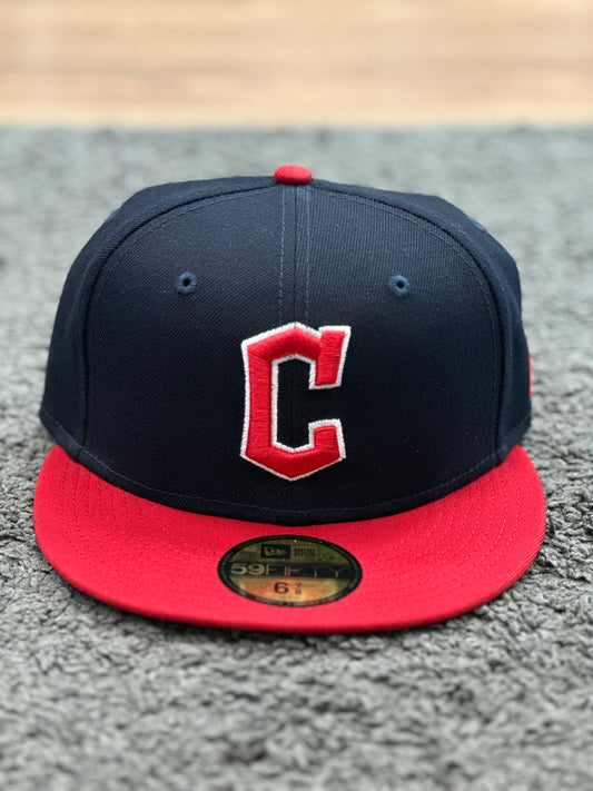 New Era 59Fifty ‘C’ Fitted Cap Navy and Red