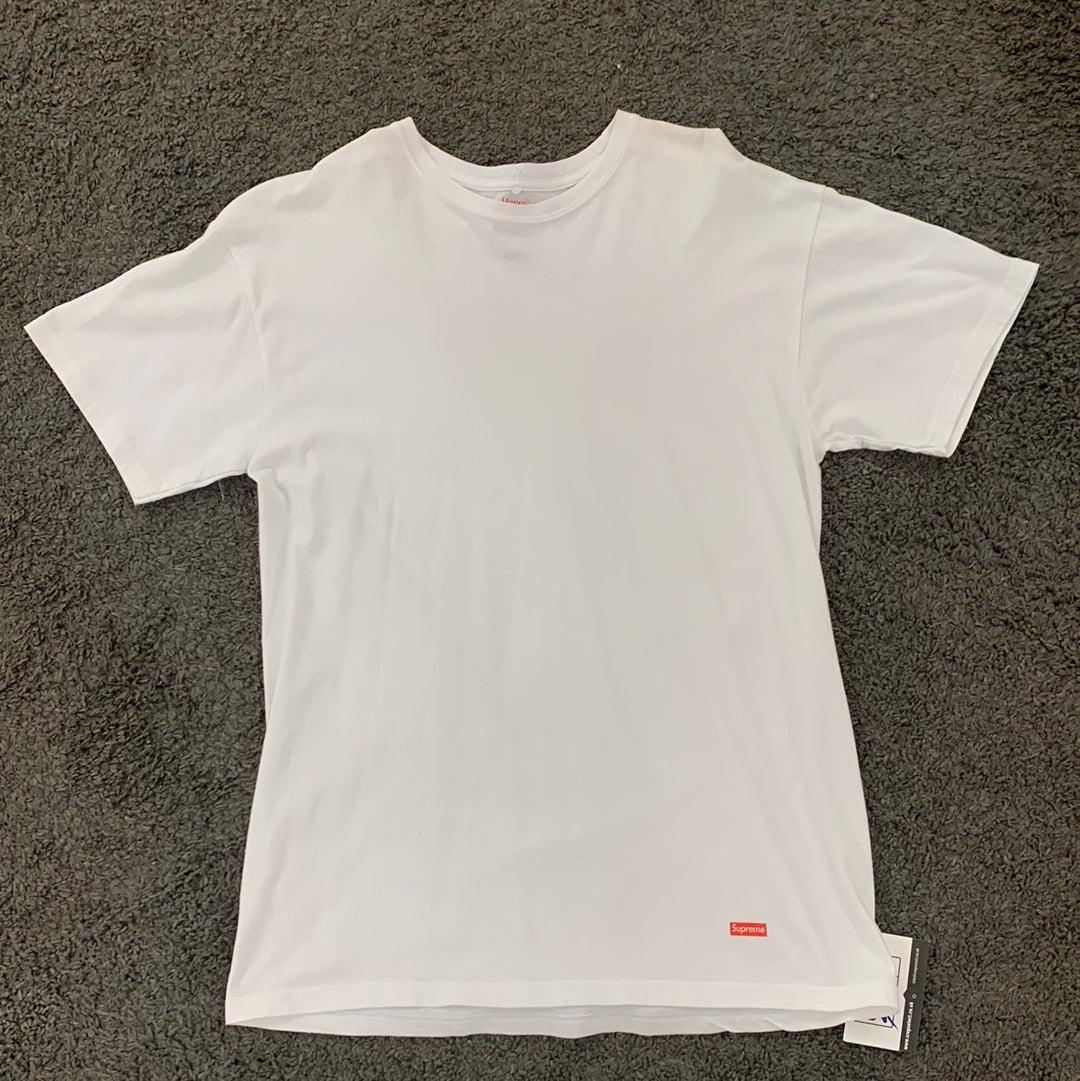 Supreme white t shirt uk top