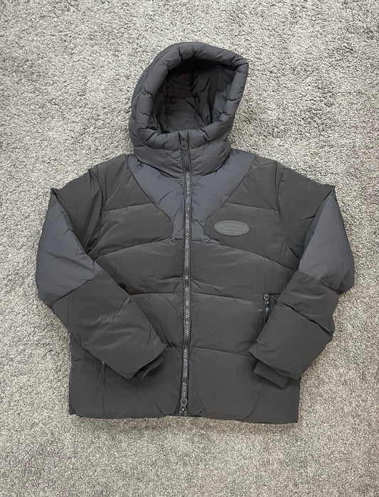 Mercier Contrast Puffer Jacket Black