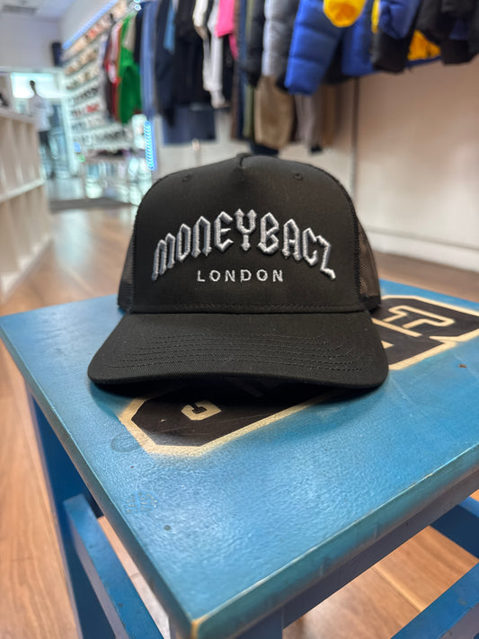 MoneyBagz Trucker Cap Black Grey