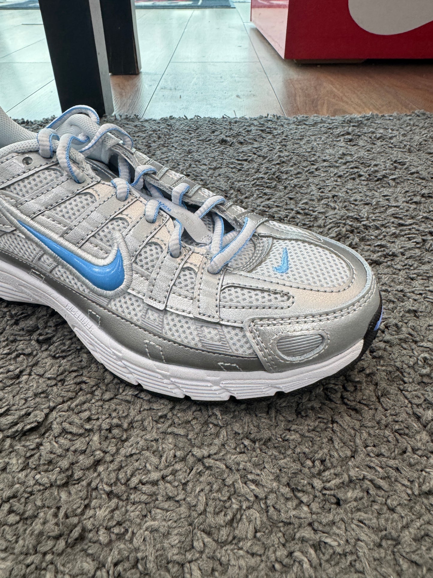 Nike P-6000 Metallic Silver Sky GS