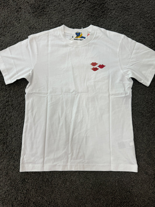 KAWS Warhol Uni Qlo White Pink T-shirt