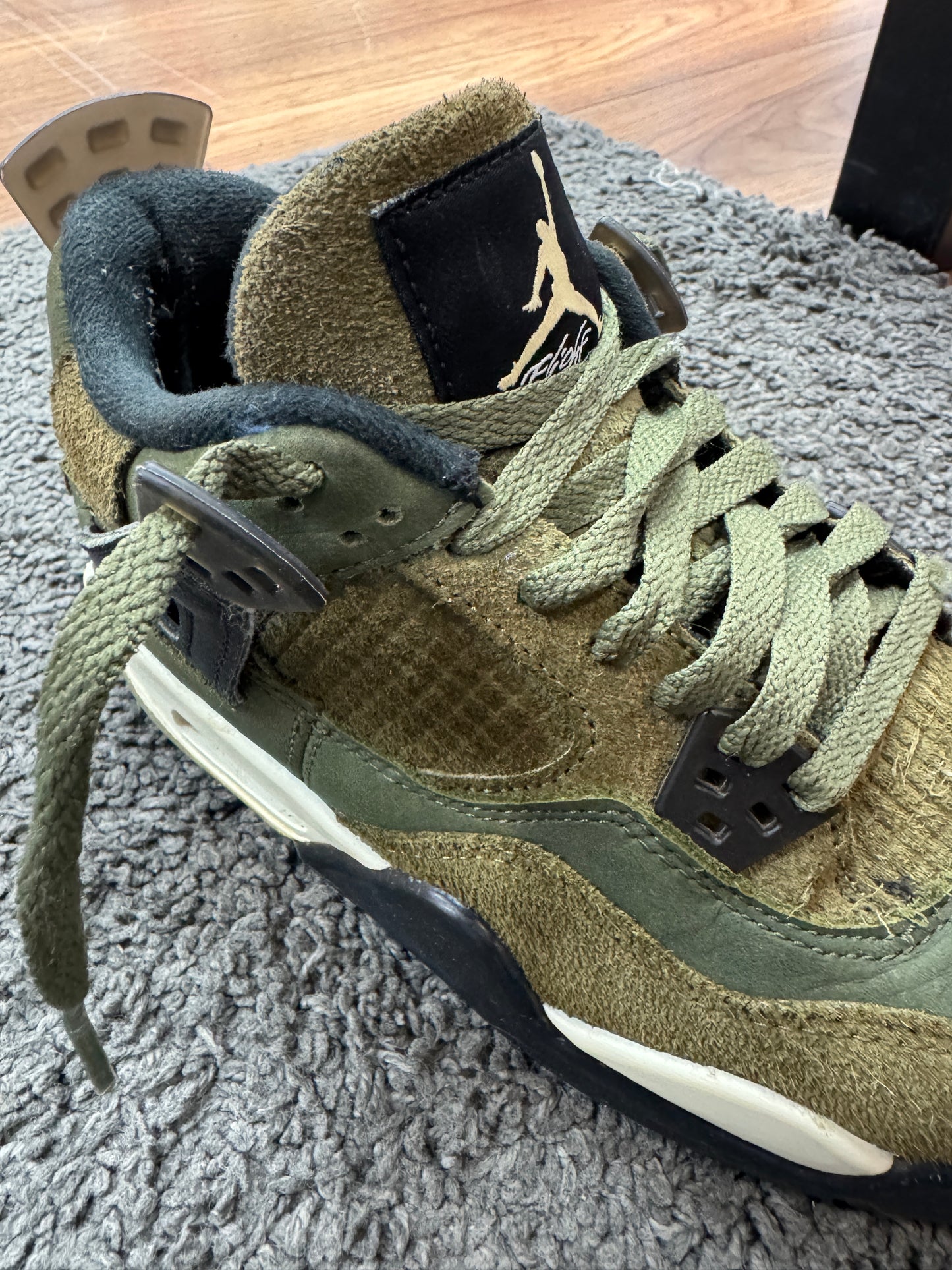 Pre Loved Air Jordan 4 GS Craft Olive