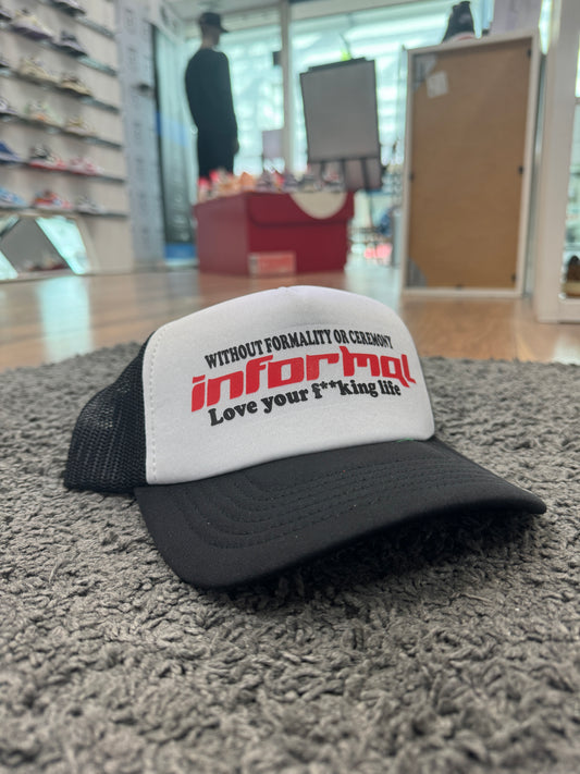 Informal Black Trucker Cap