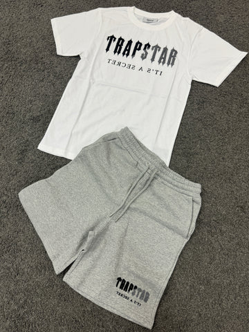 Trapstar Irongate Short Set Grey White