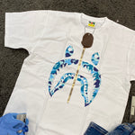 A BATHING APE ABC Camo Shark T-shirt Blue