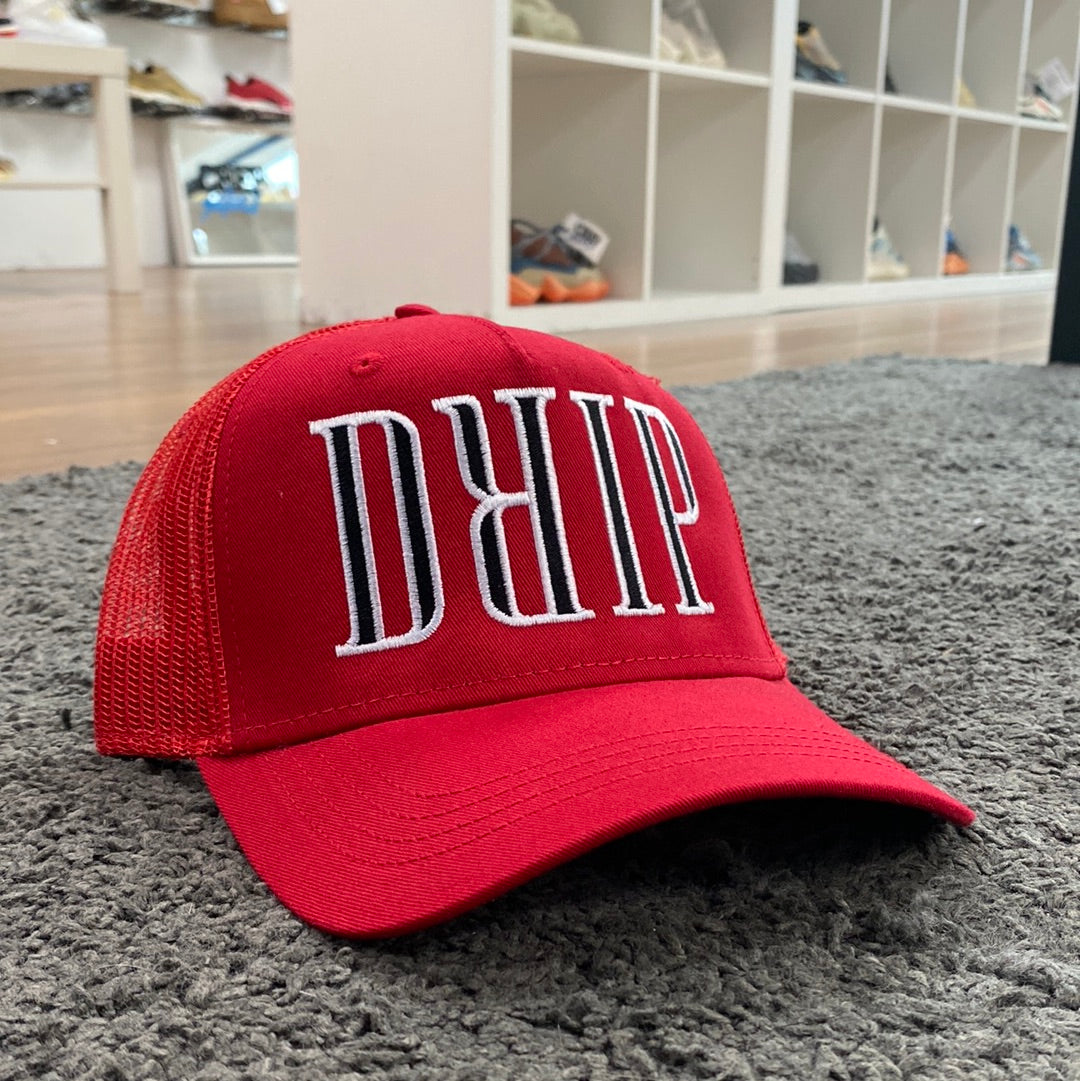 Drip London Trucker Cap Red White Black