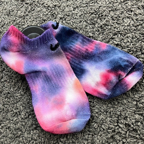 MB Tie Dye Socks Nike Blueberry's