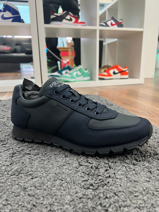 Prada Runner Sneaker Navy Khaki