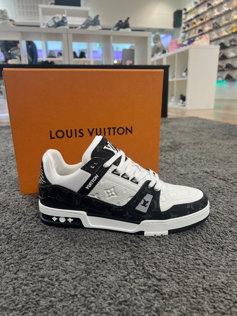 black and white lv shoes