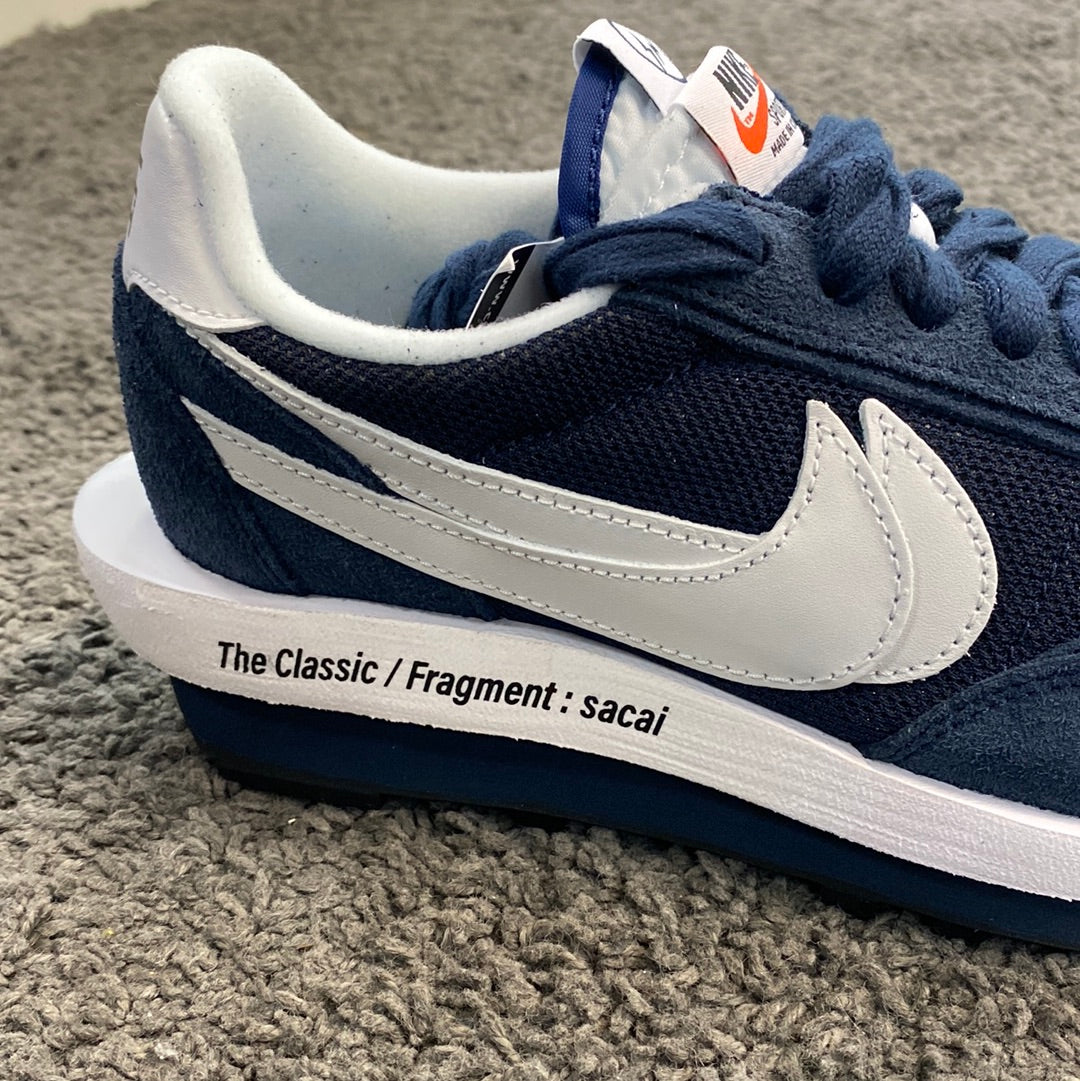 Fragment design x sacai x Nike LDWaffle Navy White