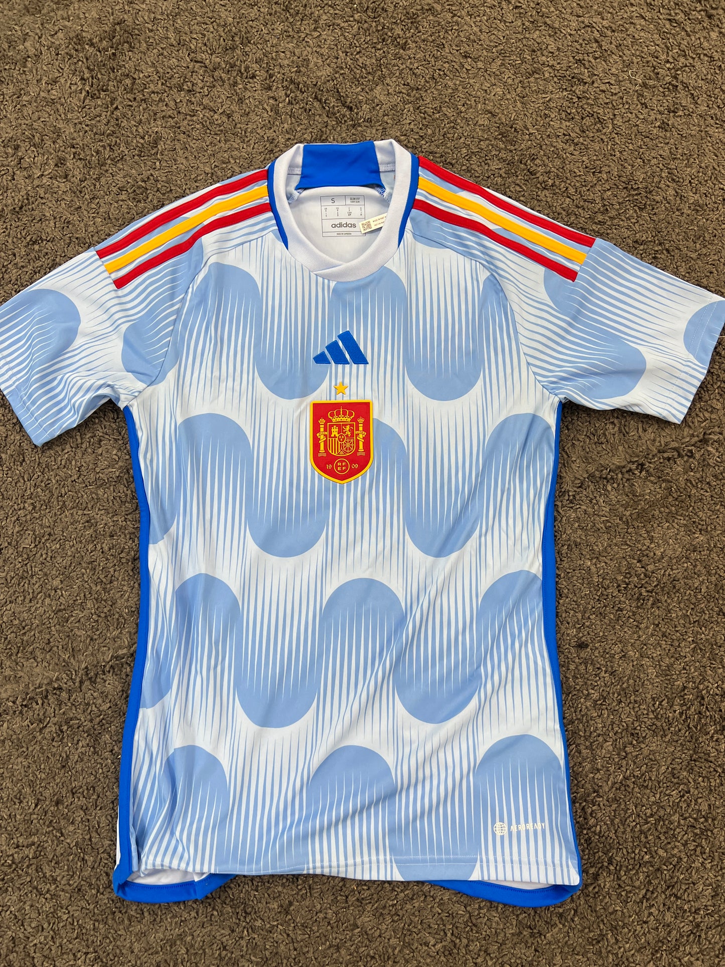 Spain Adidas Away short sleeve jersey
