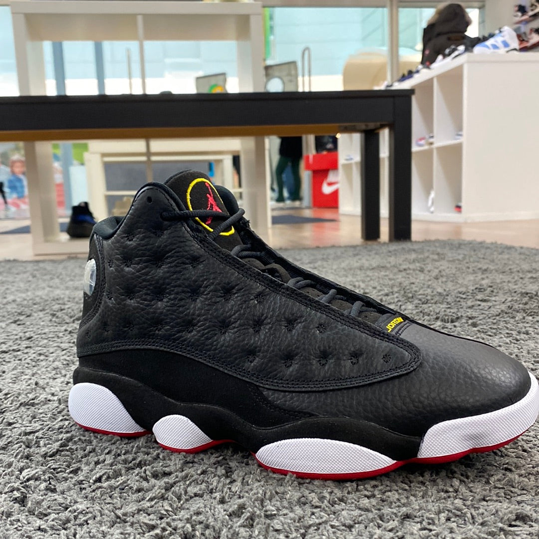 Retro 13 black hot sale red gold