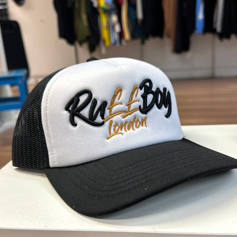 RUFFBOY London Black White Trucker