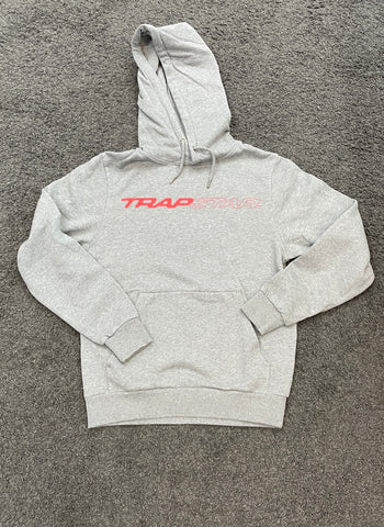 Trapstar Full Speed Hooded Tracksuit Grey and Red