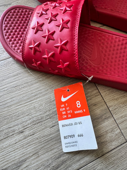 Nike Slides Red Independence Day