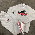 MoneyBagz Tracksuit Grey Red