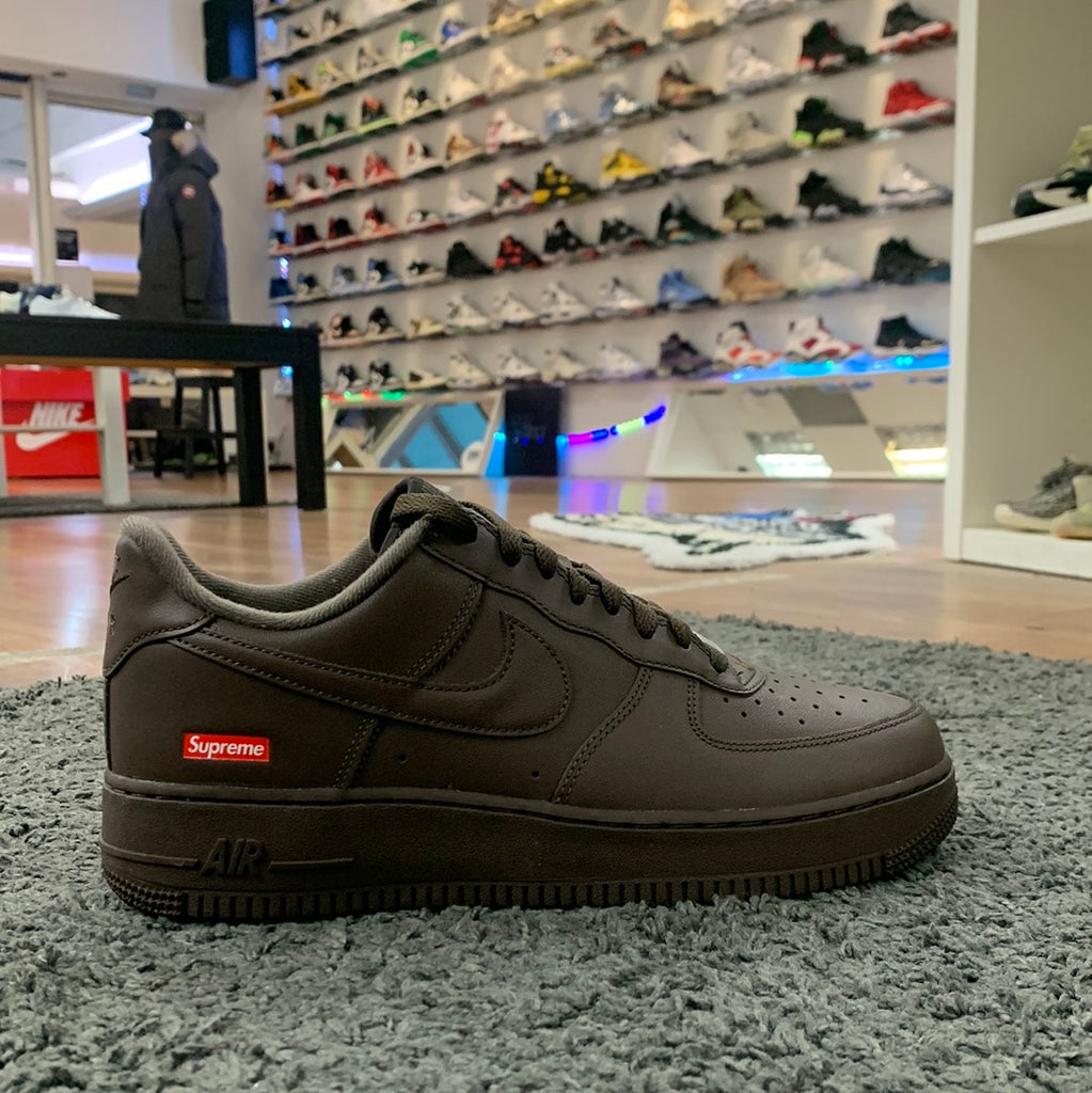 Supreme x Nike Air Force 1 Low Brown