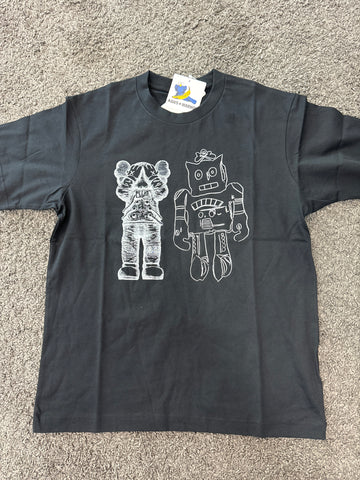 KAWS Warhol Uni Qlo Black Figure T-shirt