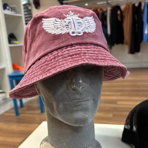 RUFFBOY London fuscia White Bucket Hat