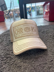 Christian Rose CR33 Cream Trucker Cap