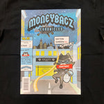 MoneyBagz Comic Book T Black Blue T-Shirt