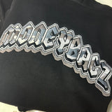 MoneyBagz Hooded Tracksuit Black Grey Logo