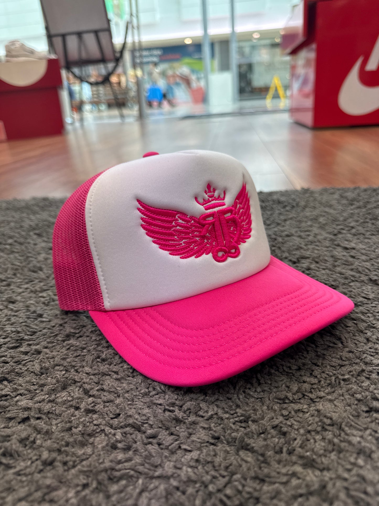 RUFFBOY London pink wings trucker