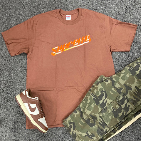 Supreme brown orange T-shirt