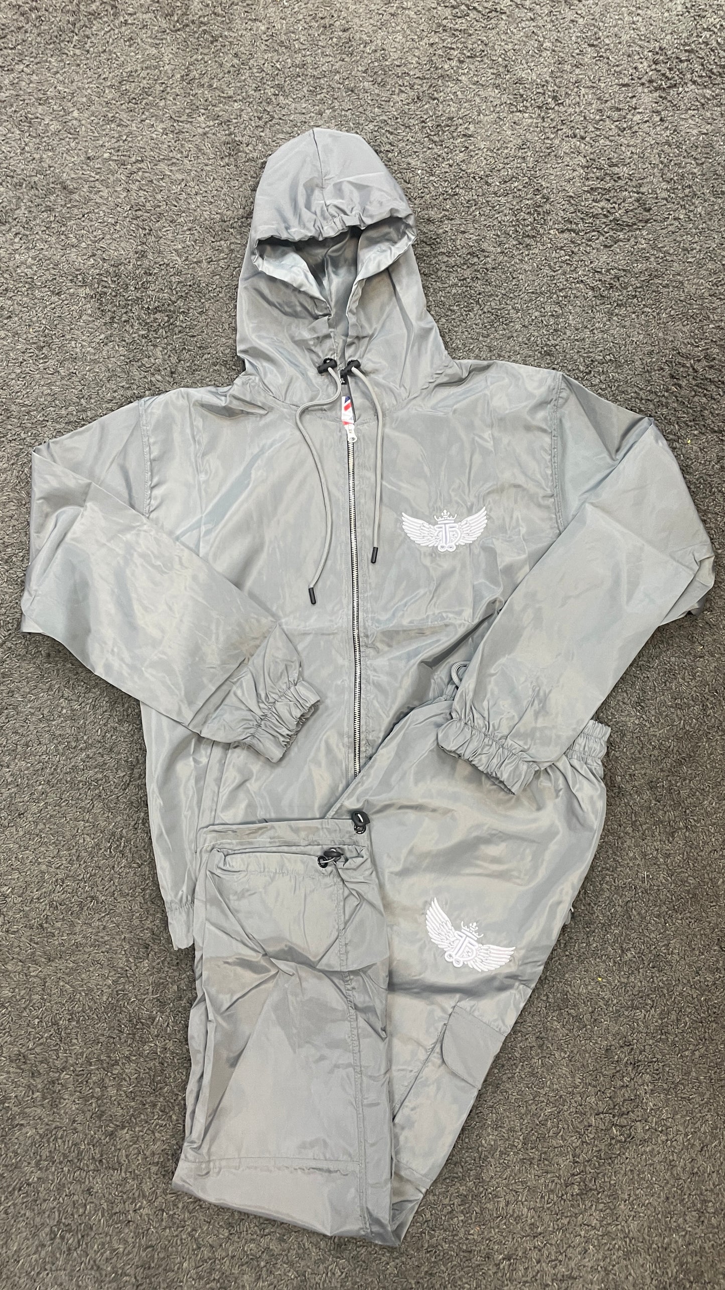 RuffBoy London Grey Reflective Tracksuit