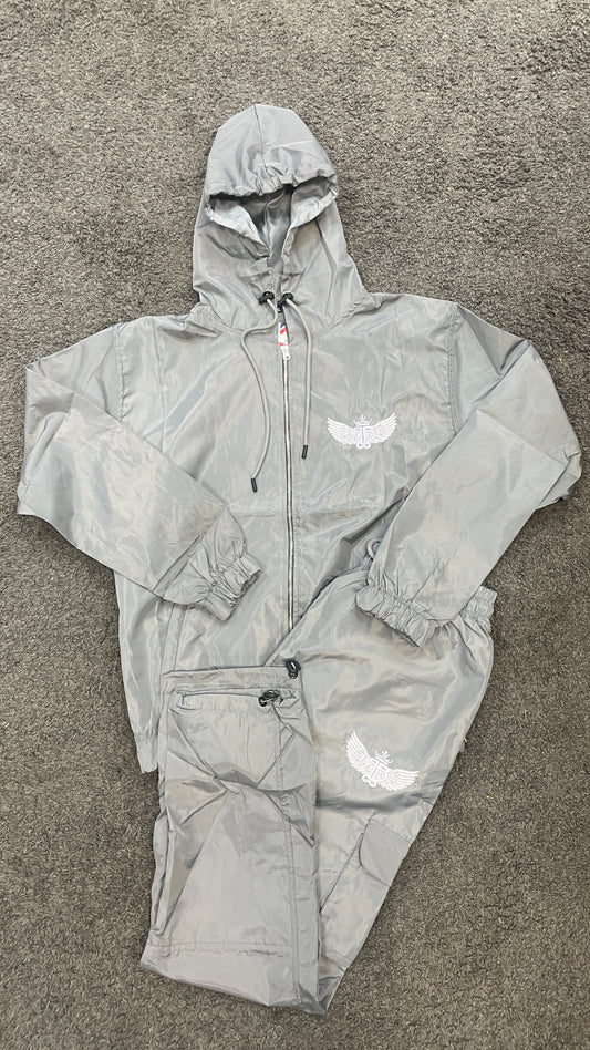 RuffBoy London Grey Reflective Tracksuit