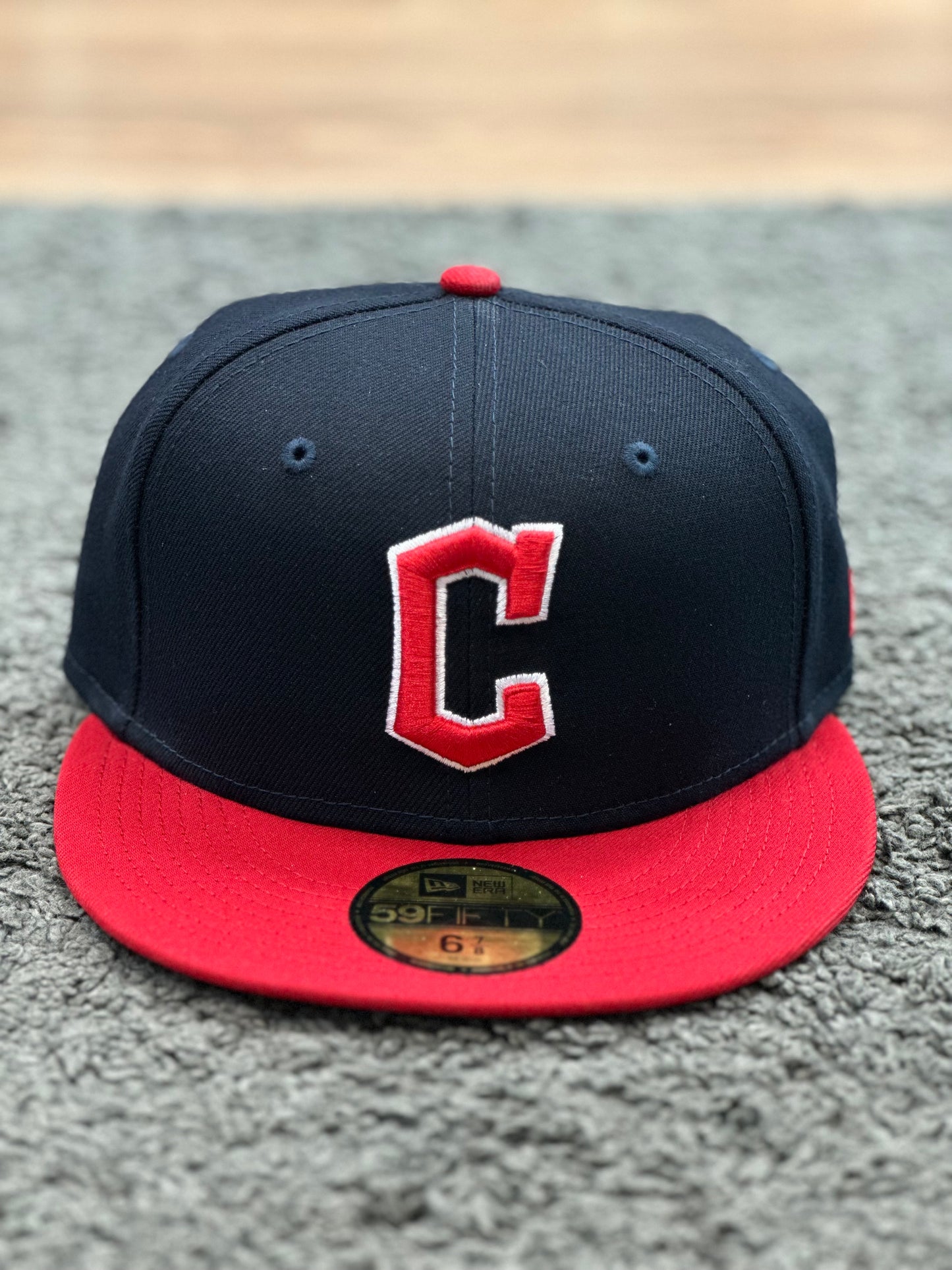 New Era 59Fifty ‘C’ Fitted Cap Navy and Red