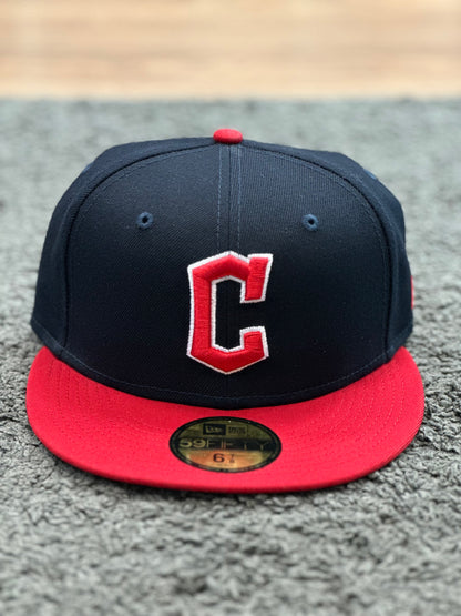 New Era 59Fifty ‘C’ Fitted Cap Navy and Red