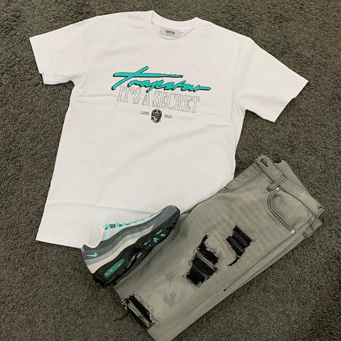 Trapstar White Turquoise T-shirt (It’s a secret)