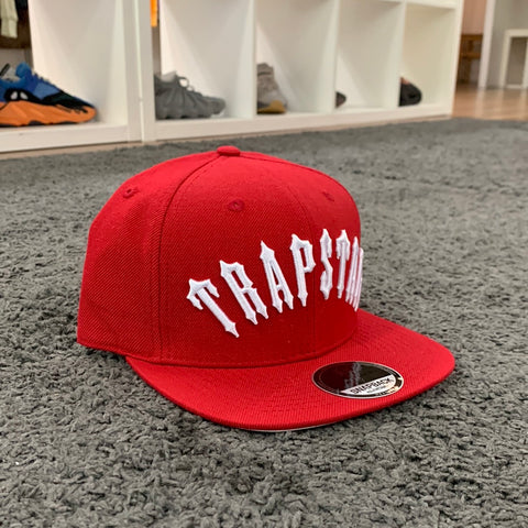 Trapstar Red Snapback Cap