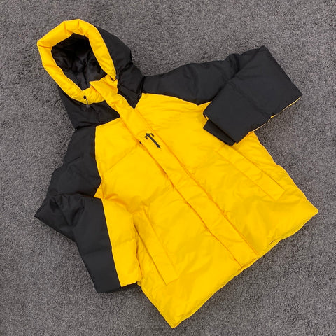 Trapstar Decoded Hooded PufferJacket Blue Yellow Black