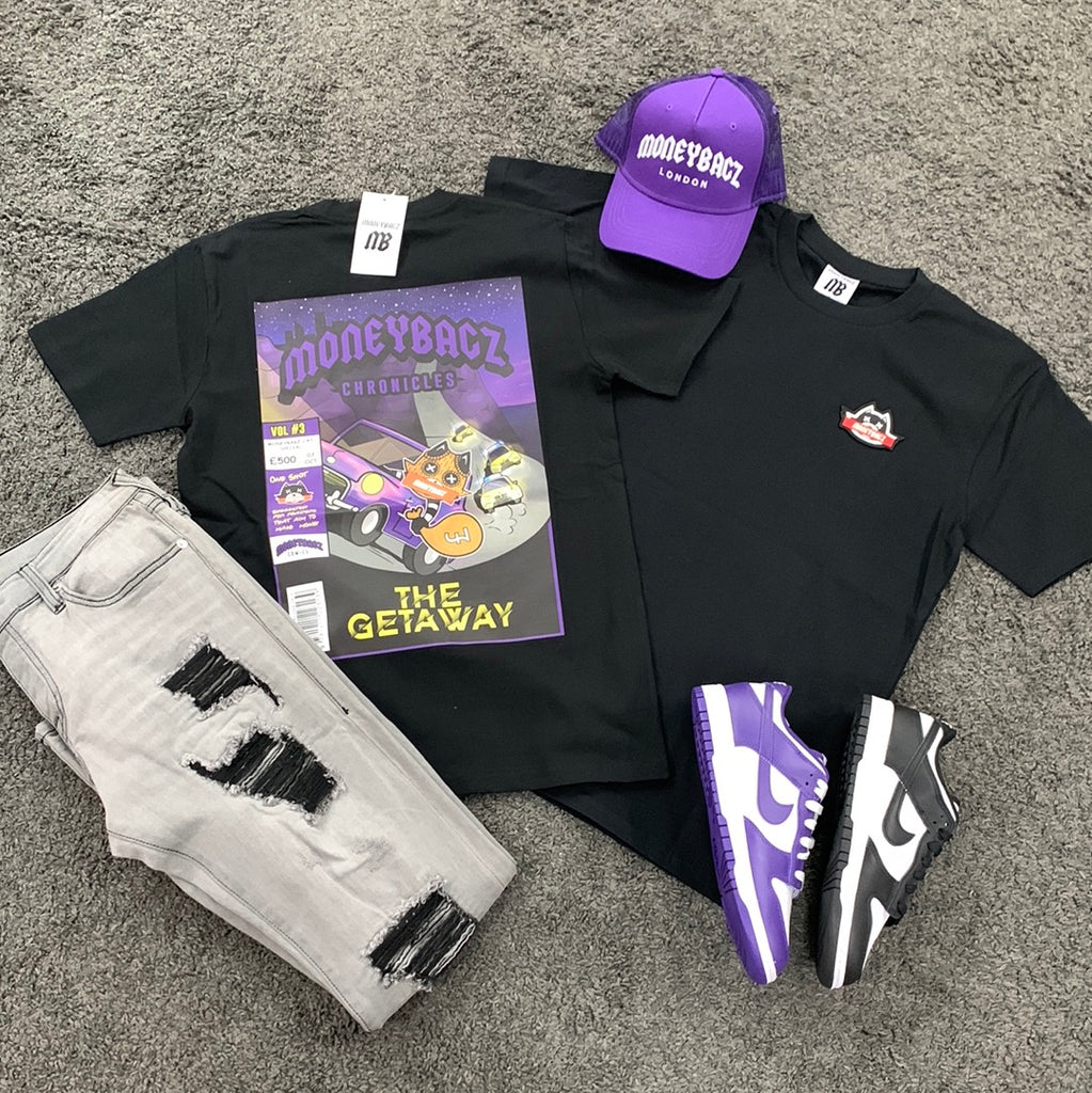 Black and purple jordan shirt deals