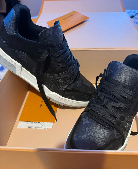 Louis Vuitton LV Trainer Black Monogram