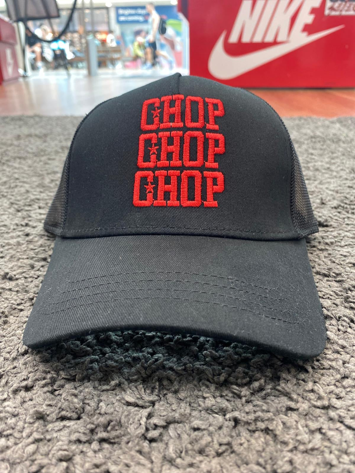 Chop Chop Cap Red and Black