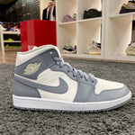 Air Jordan 1 Mid Grey Sail