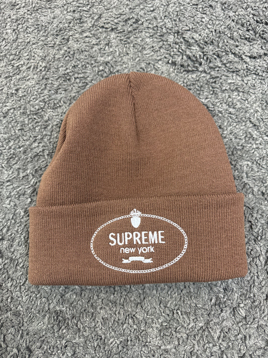 Supreme Brown beanie