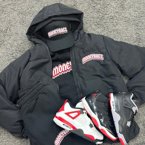 Moneybagz Black Puffa Jacket