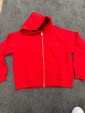 Carsicko London Red Zip Hoodie