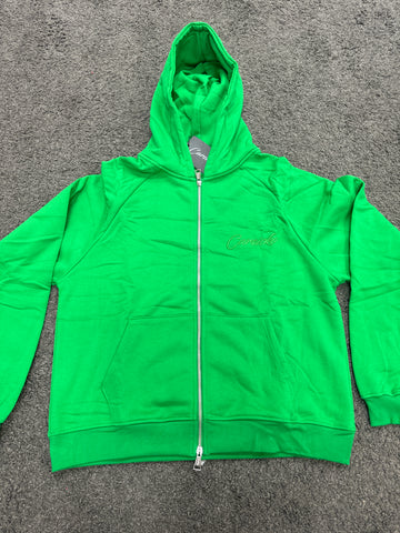 Carsicko London Green Zip Hoodie