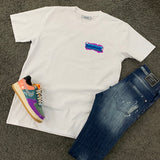 Trapstar white purple T-shirt