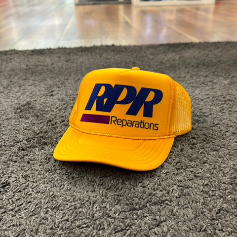 RPR Trucker Mustard Blue