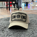 Christian Rose CR002 Beige Black Trucker Cap