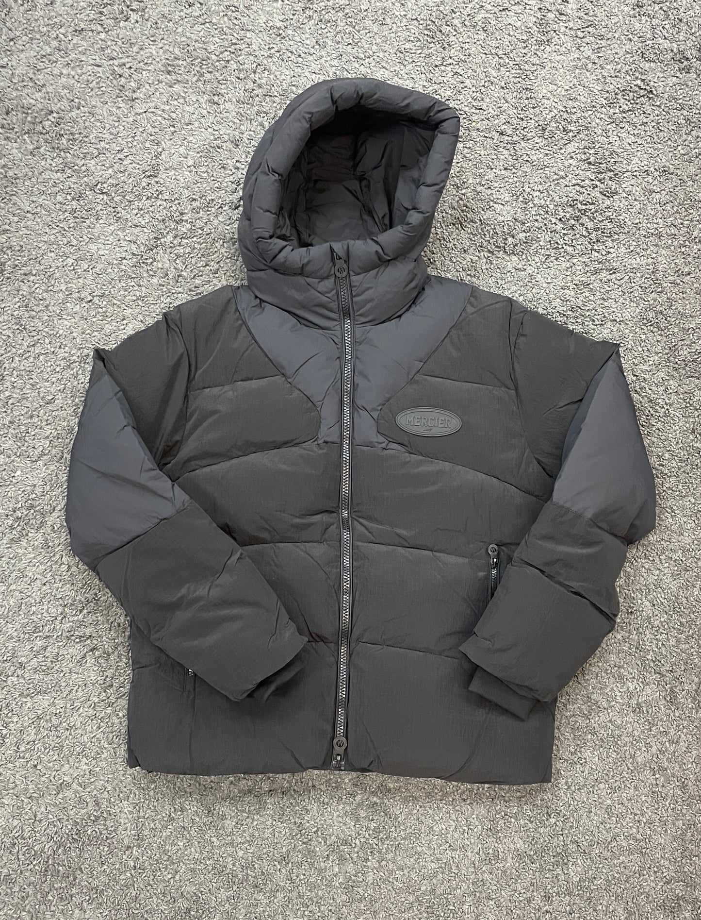 Mercier Contrast Puffer Jacket Black