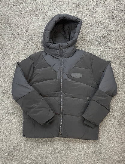 Mercier Contrast Puffer Jacket Black